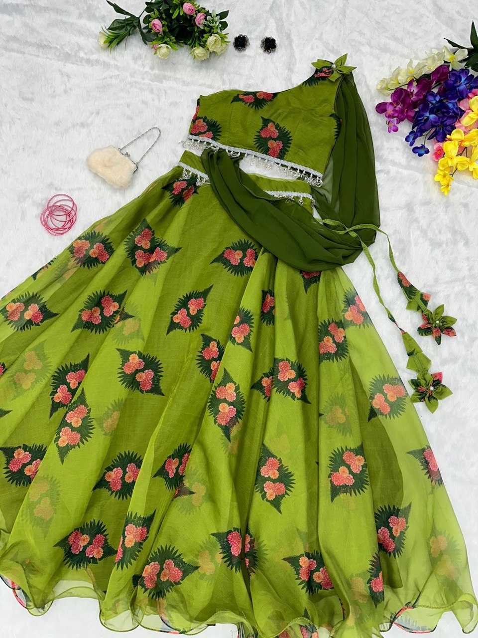 YNF ORGANZA  KESH154 121 WHOLESALE LEHENGA MANUFACTURER